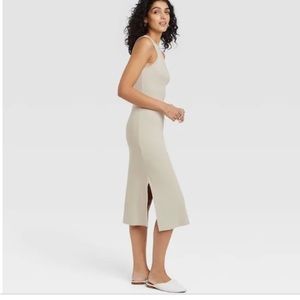 NWT Women’s Sleeveless Ribbed Dress— A New Day